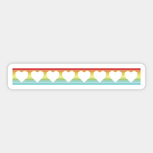 Rainbow Love Sticker by Heyday Threads